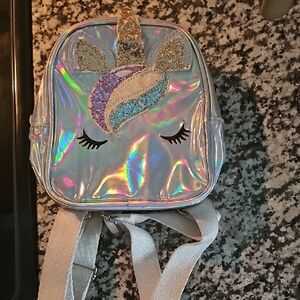 Holographic Unicorn Kids Backpack